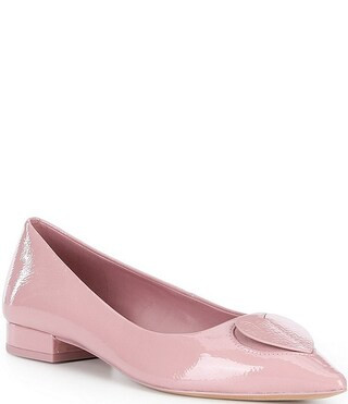 kate spade new york Lover Patent Leather Pointed Toe Heart Flats | Dillard's | Dillard's