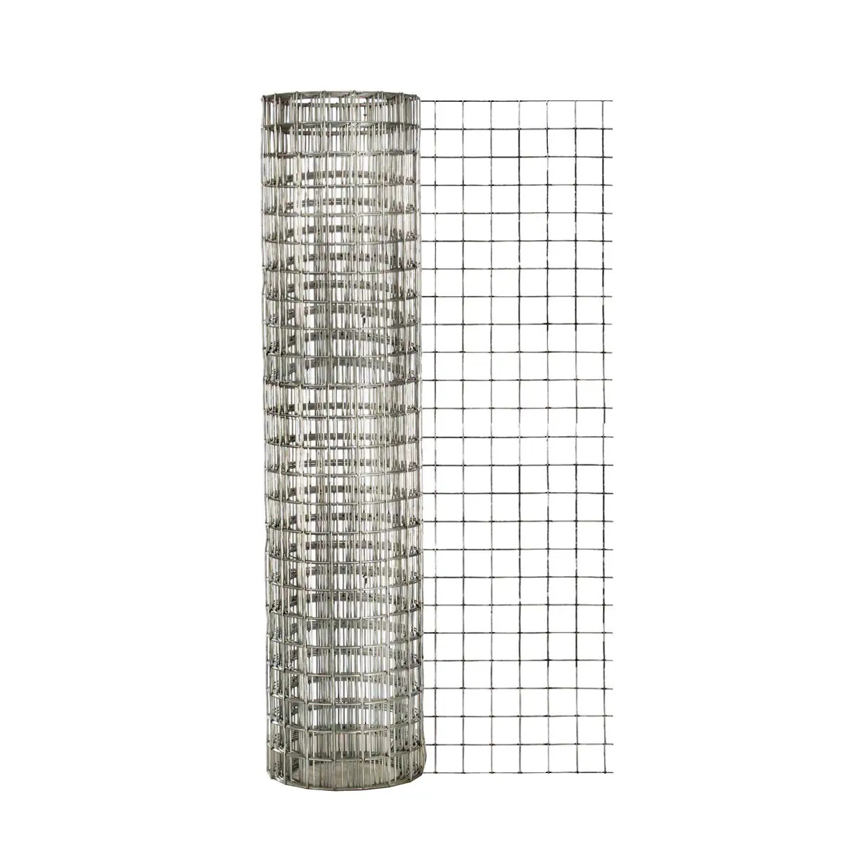 IRONRIDGE 15-ft x 2-ft Galvanized Steel Welded Wire Rolled Fencing 1-in x 1-in - Mesh Size in Black | 412415 | Lowe's