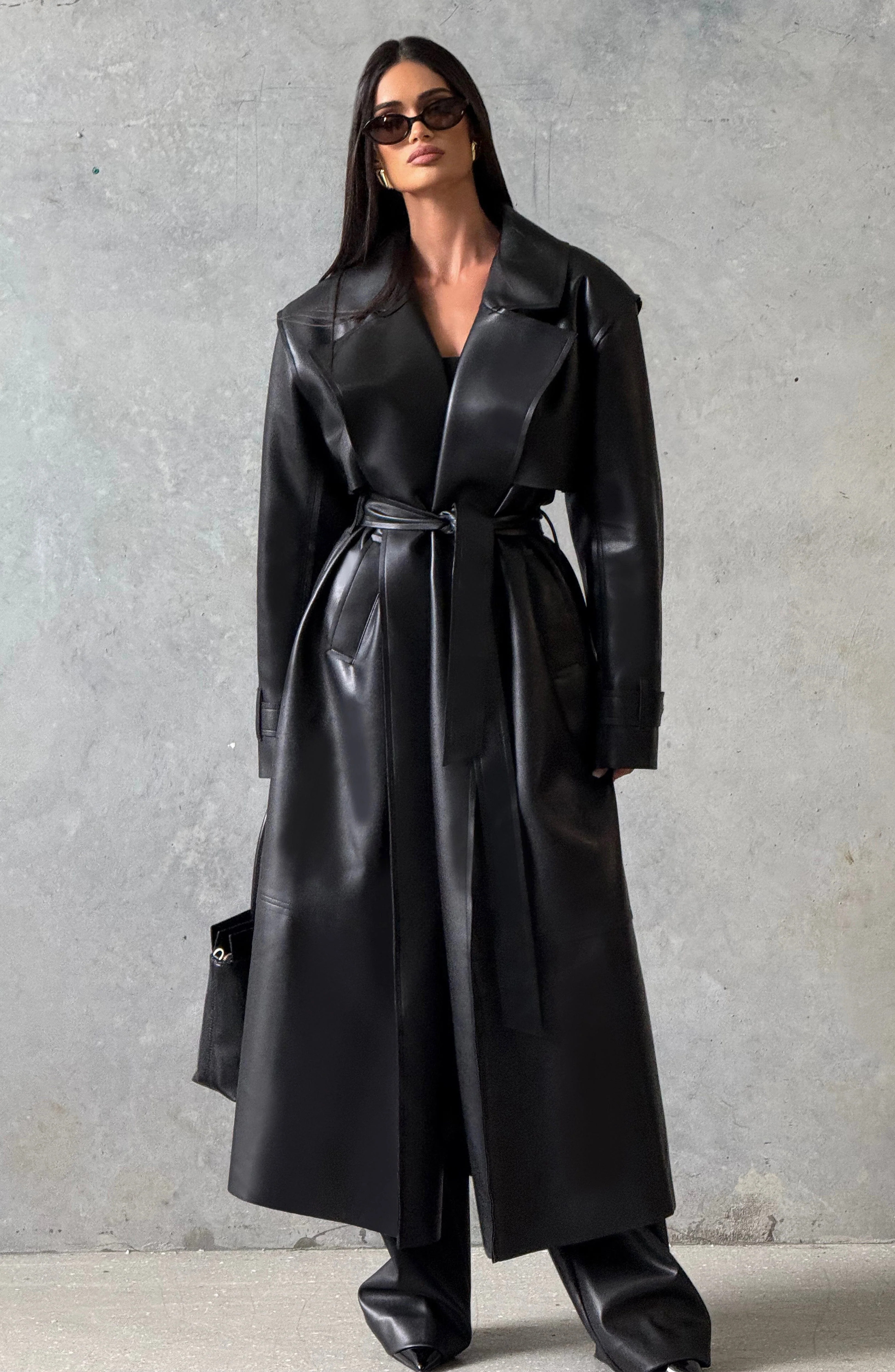 Bridget Trench Coat - Black | Babyboo (global)