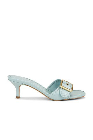 Margot Leather Sandal in Light Blue | Revolve Clothing (Global)