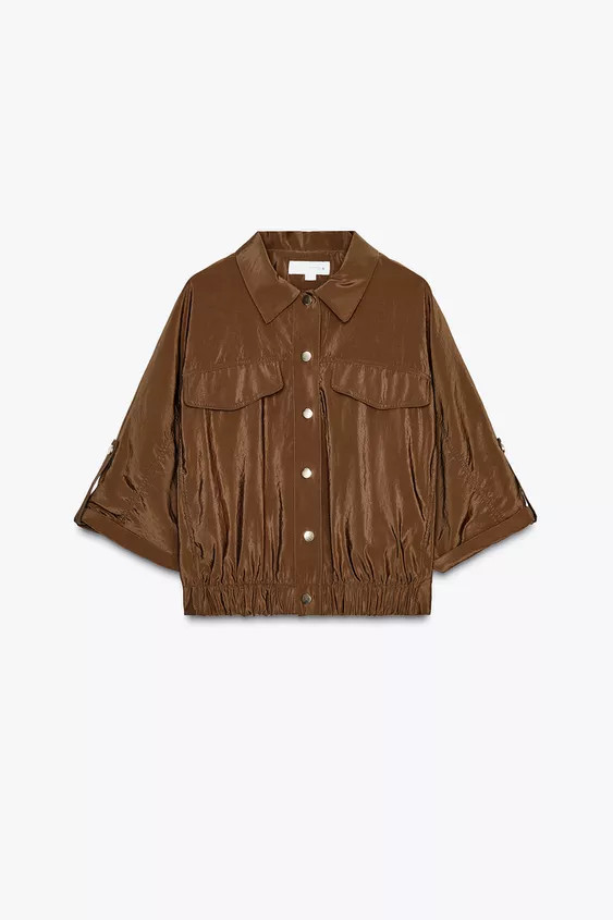 SHORT SLEEVE SAFARI SHIRT | Zara US