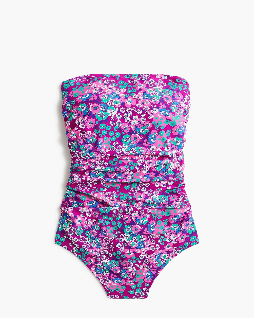 Printed strapless one-piece swimsuit | J.Crew Factory