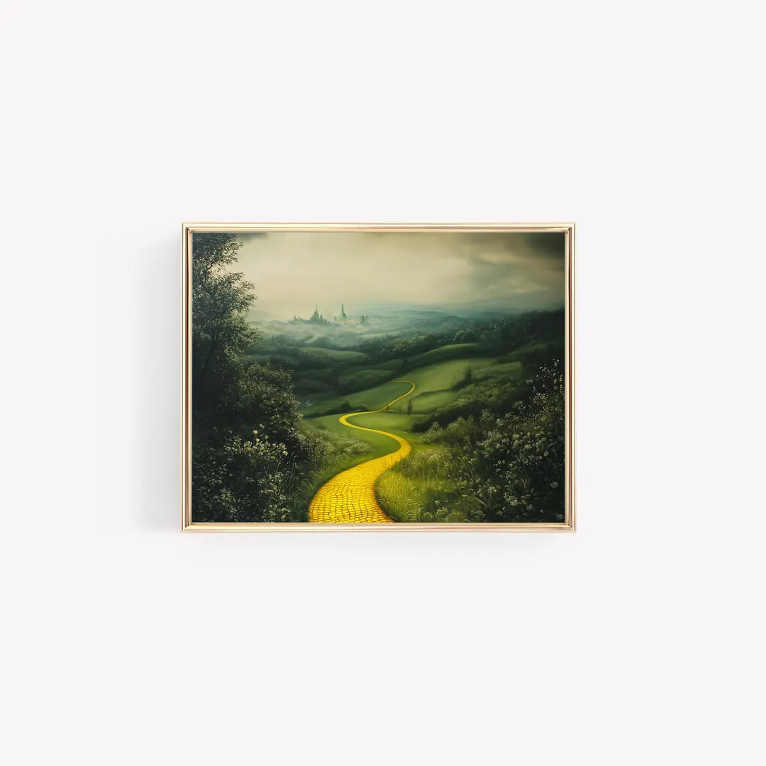 Yellow Brick Road Wicked Digital Art St Patricks Day Art Green Art Wizard of Oz Wicked Fan Art El... | Etsy (US)