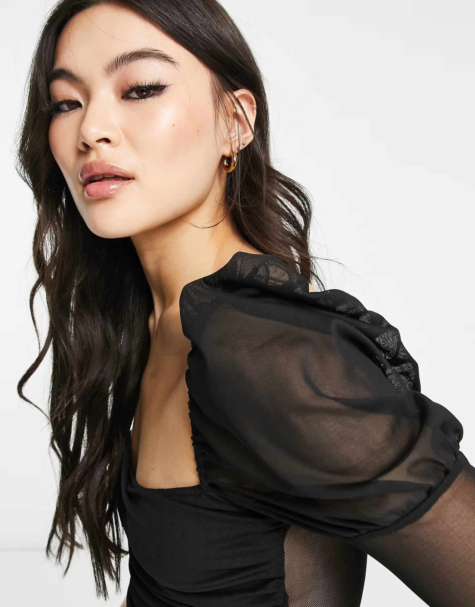 Rebellious Fashion – Body in Schwarz mit Puffärmeln | ASOS (Global)