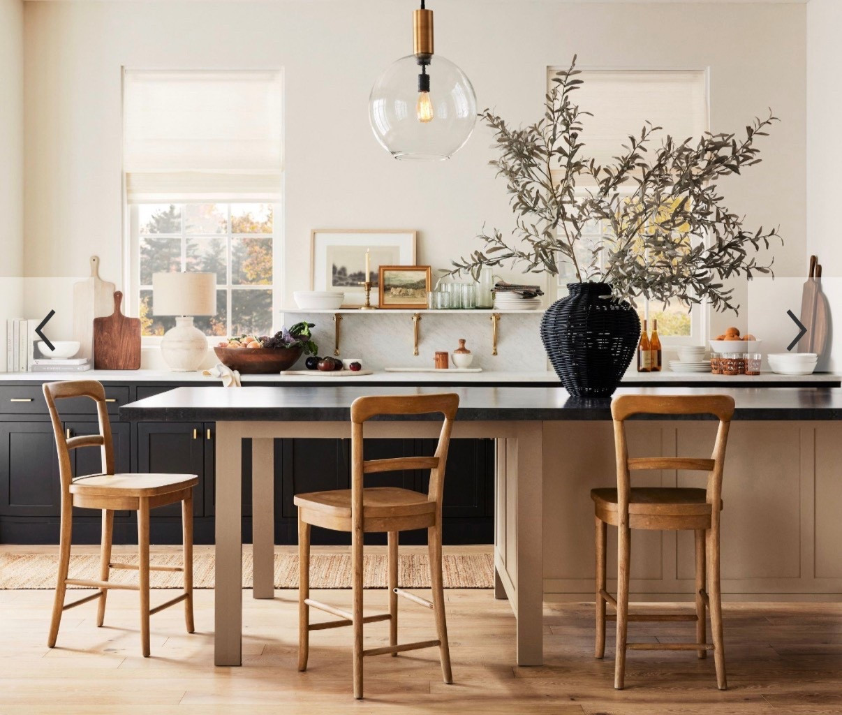 Wood counter stools. Family friendly. Affordable counter stools. Neutral kitchen. 
Kitchen design. 
Sale counter stools. Clean lines. 

#LTKHome