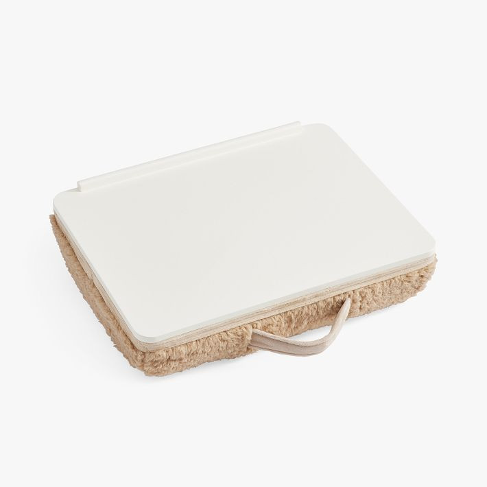 Simple Cozy Sherpa Latte Lapdesk | Pottery Barn Teen