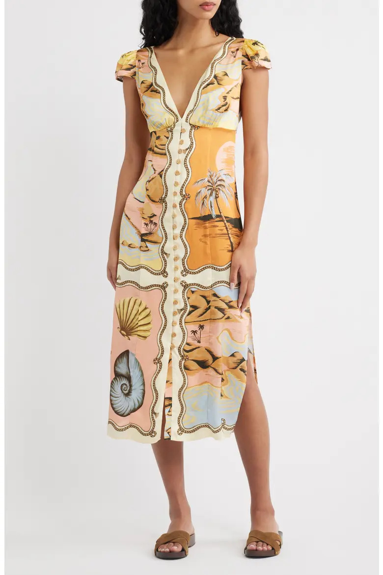 Rio Mixed Scarf Print Voile Dress (Women) | Nordstrom | Nordstrom