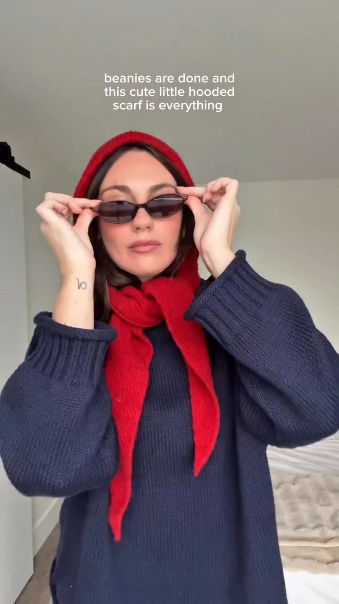 love my hooded scarf!!