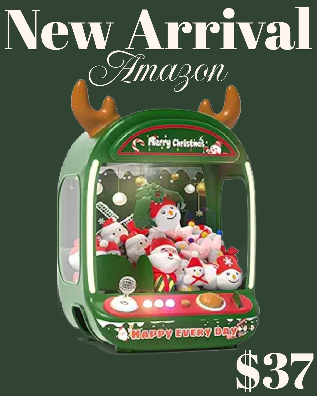 Viral Toy on Amazon! My kids would LOVE this Christmas claw machine!

Last minute gifts
Amazon gifts
Gifts under $50
Gifts for her
Gifts for him
Unique gifts
christmas gifts 
gift guide
holiday gift guide

#LTKGiftGuide #LTKKids #LTKHoliday