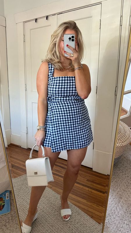 Gingham Skort Set 

Top fits very oversized. I recommend sizing down. Wearing an XS

Skort fits TTS and ties on the side. I like my art

#LTKSwim #LTKStyleTip #LTKSeasonal