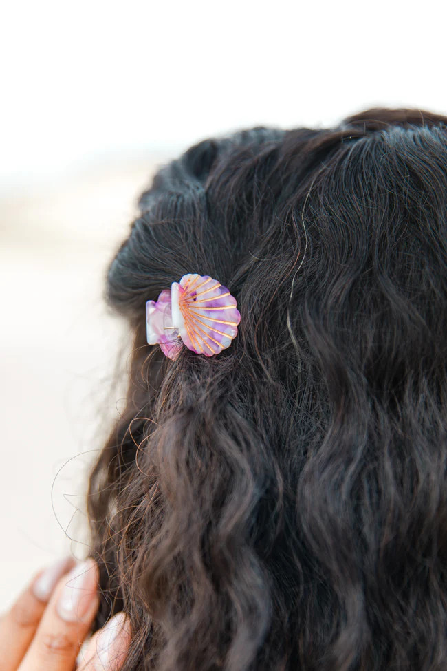 Mini Pink Shell Clip Set | Pink Lily