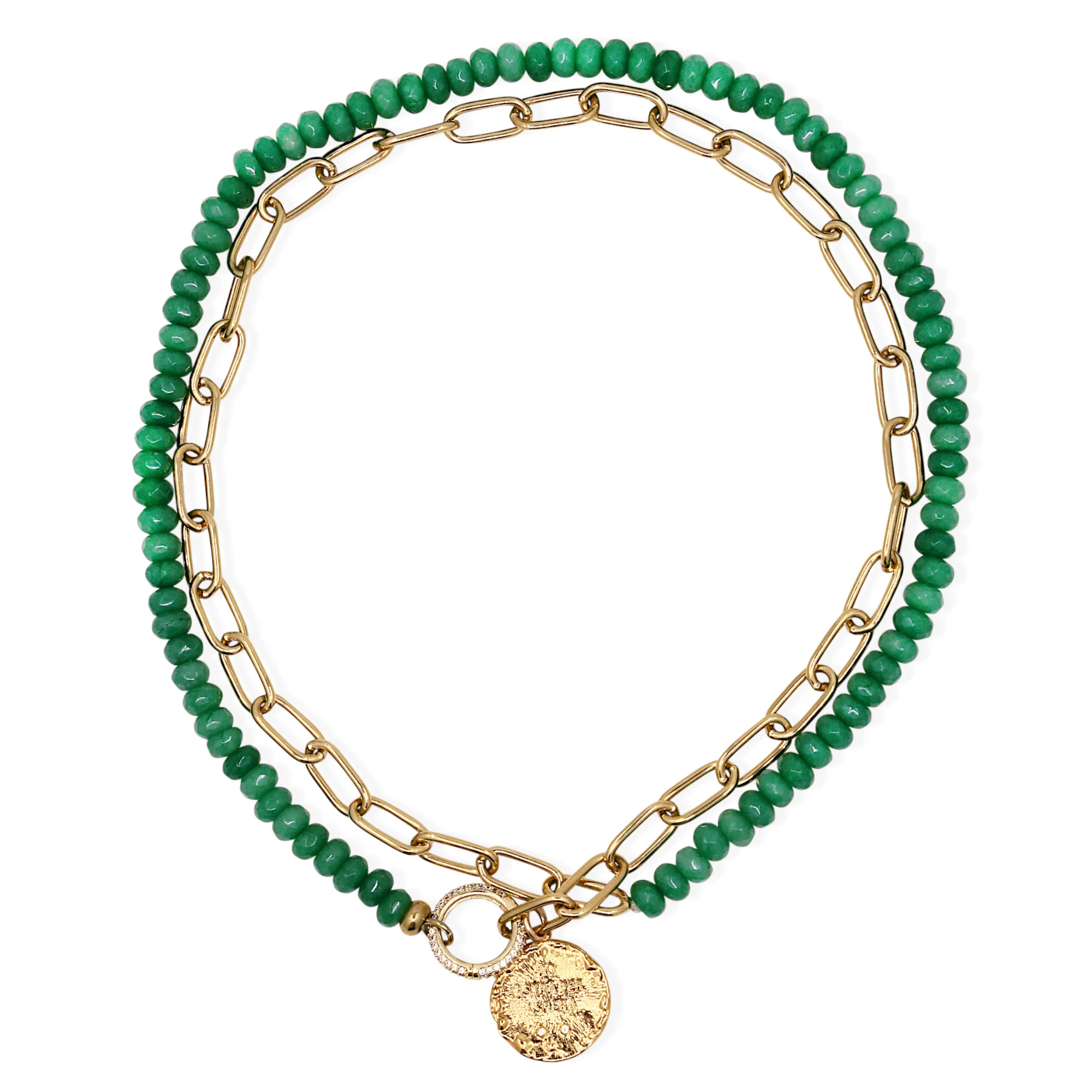 ARANI Necklace - Gold and Jade | Alona