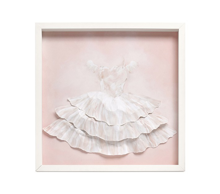 Monique Lhuillier Dimensional Dress Art (24") | Pottery Barn Kids