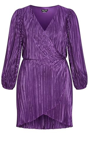 City Chic Women's Plus Size Dress - Kira, 20 Royal Purple | Amazon (US)