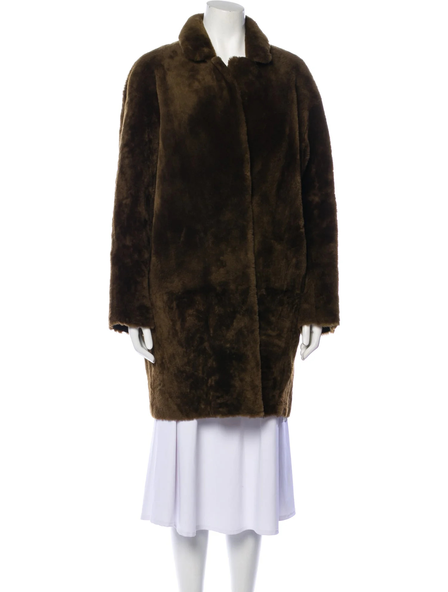 Leather Faux Fur Coat | The RealReal