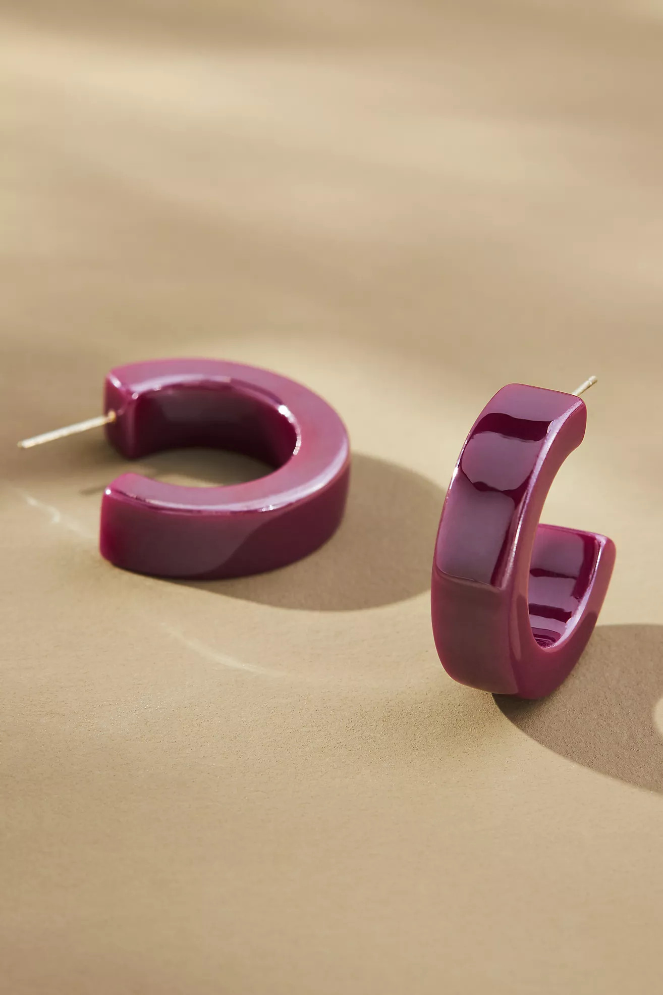 Resin Hoop Earrings | Anthropologie (US)