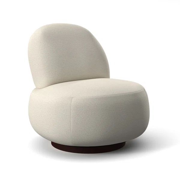 Lulu Upholstered Swivel Slipper Chair | Wayfair North America