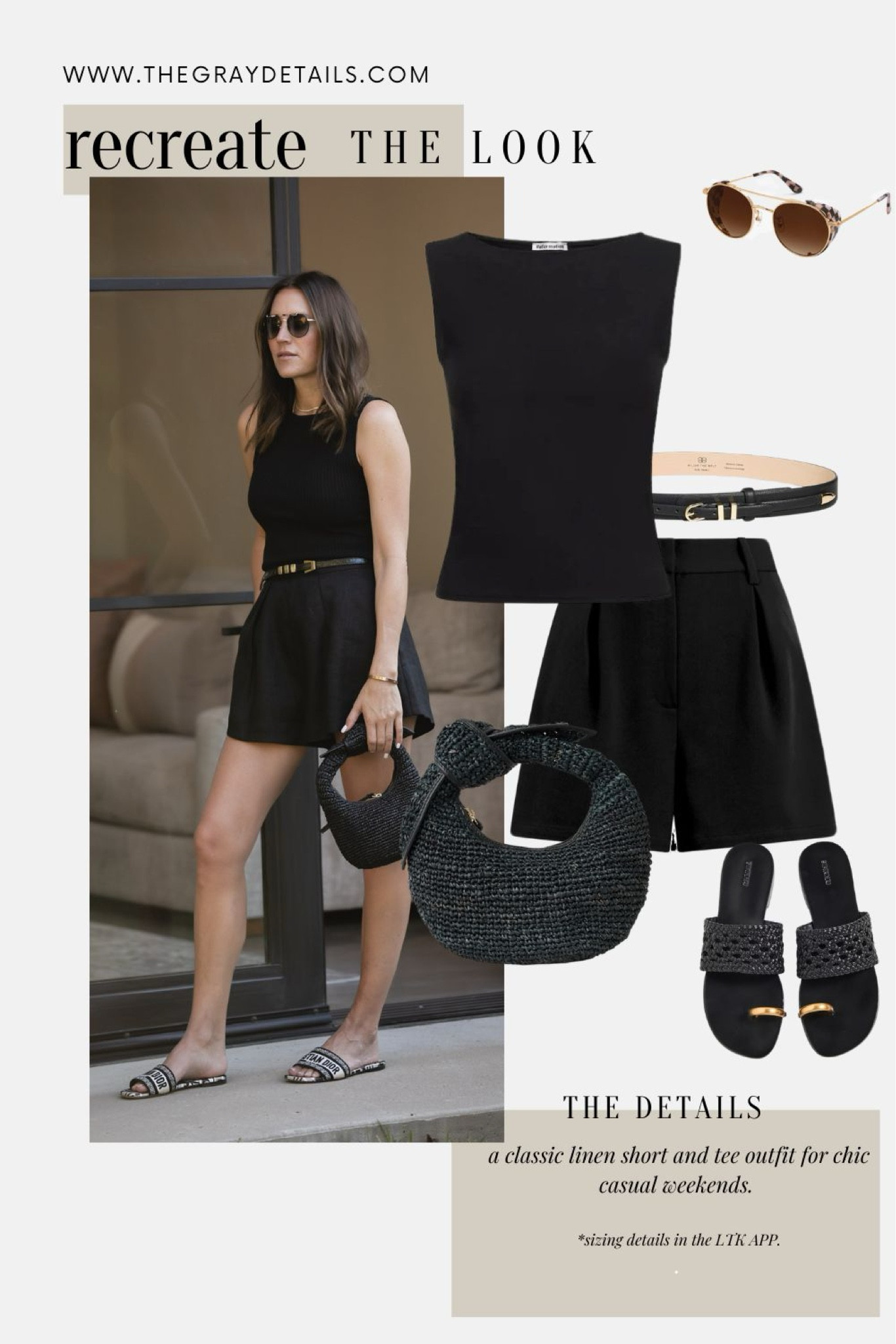 Black shorts summer outfit 

#LTKOver40 #LTKStyleTip #LTKTravel