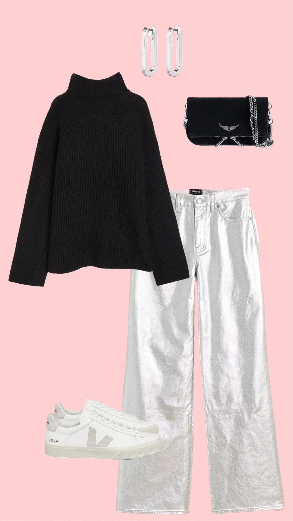 silver pants outfit

#LTKsalealert #LTKSeasonal #LTKMostLoved