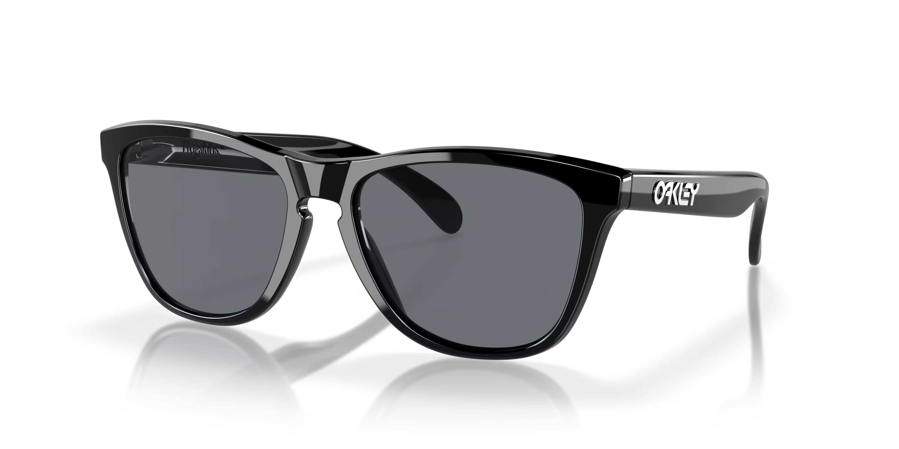 Oakley Frogskins™ Grey Lenses, Polished Black Frame Sunglasses | Oakley® US | Oakley (US)