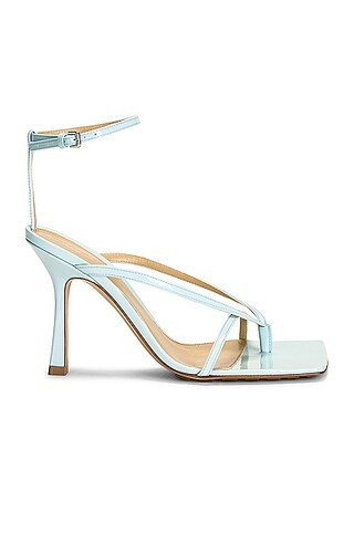 Bottega Veneta Stretch Ankle Strap Sandals in Blue | FWRD 