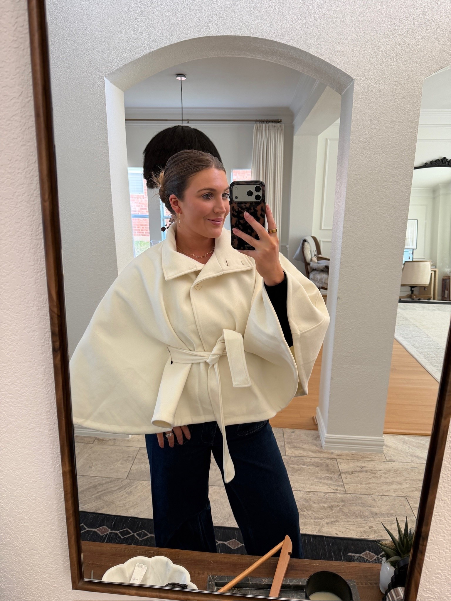 Super chic coat / poncho 🤎 wearing a medium.

So easy to layer and instantly elevates any outfit!!

poncho coat, chic outerwear, Amazon fashion, winter layering piece, neutral coat, cozy poncho, women’s outerwear, everyday layering

#LTKootd #LTKgrwm