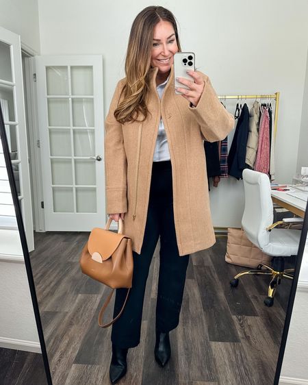 Winter Workwear 

Fit tips: Perfect Button Down Blouse tts, L (has closed placket so no opening!!)// JCREW Factory coat tts, 12 // Pants size up if in-between XLP // Boots tts 

Winter outfits | winter fashion | curve style | midsize fashion | size large | workwear | office attire 

#LTKworkwear #LTKcurves #LTKstyletip