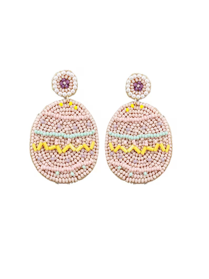 New Beaded Easter Egg Earrings Easter Earrings Beaded | Etsy | Etsy (US)