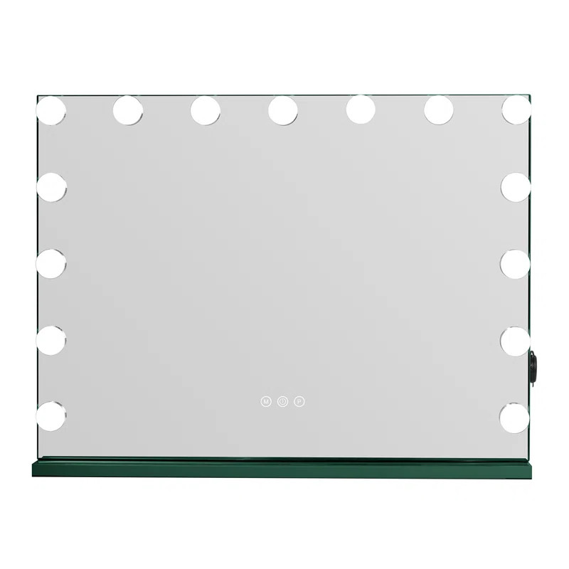 Kycia Frameless Lighted Makeup Mirror | Wayfair North America