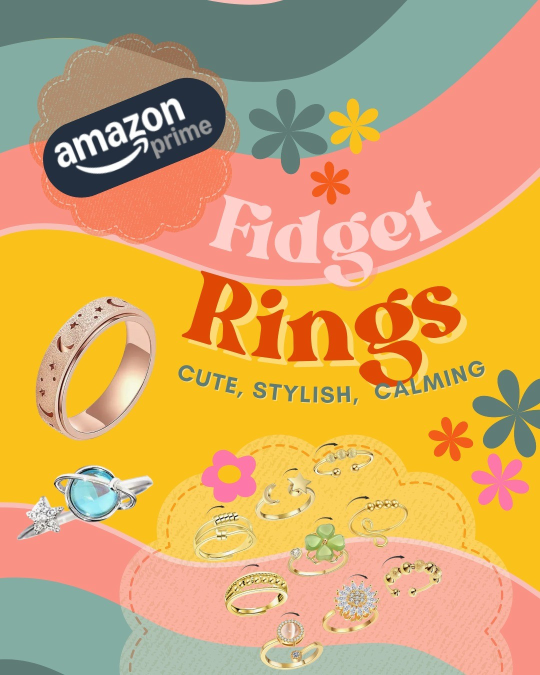 Fidget rings that actually help with stress & look cute 💍Perfect for anxious hands, busy days, and staying focused ✨Linked my favorites!#LTKfinds #LTKunder50 #fidgetring #anxietyrelief #everydayjewelry #momlife #stressrelief #ltkstyle

