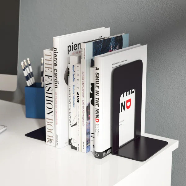 Poly Base Non-skid Bookends (Set of 2) | Wayfair North America