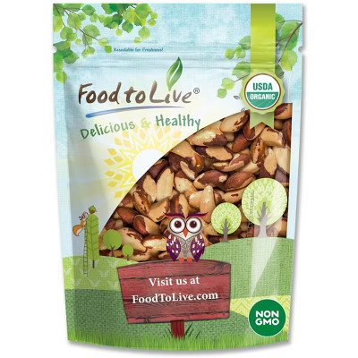 Organic Dry Roasted Brazil Nuts with Himalayan Salt - by Food To Live 4 lbs | Target