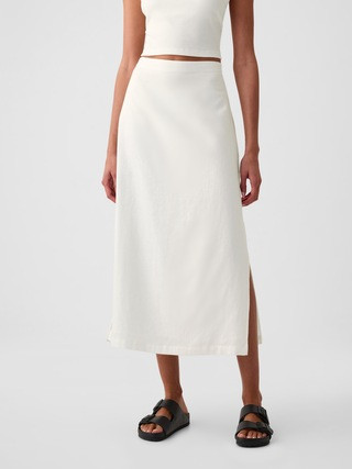 Linen-Blend Maxi Skirt | Gap (US)