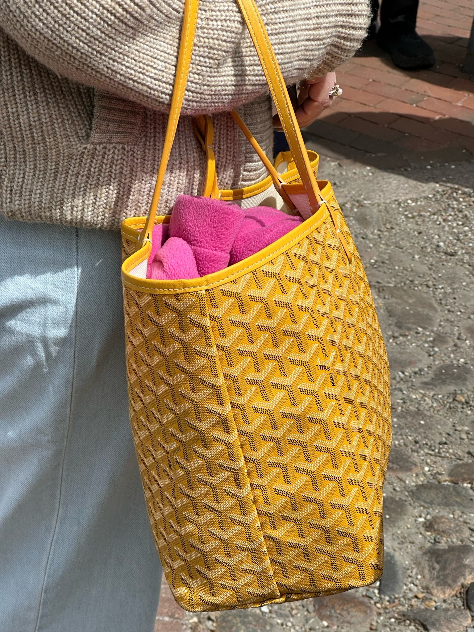 Yellow Goyard - so fun for Spring and Summer