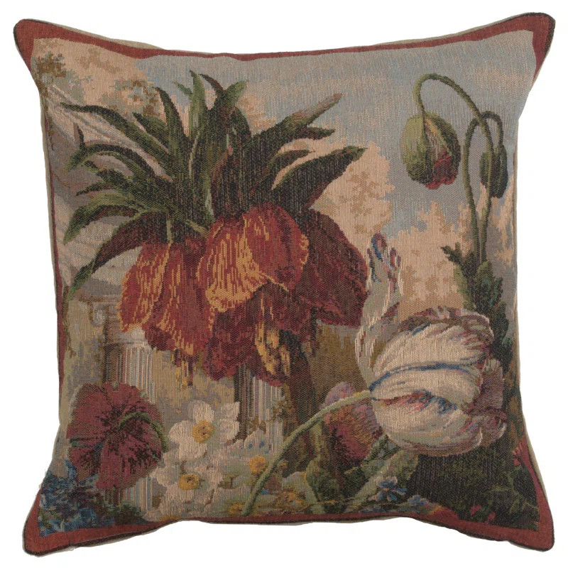 Floral Cotton Blend Pillow Cover | Wayfair North America