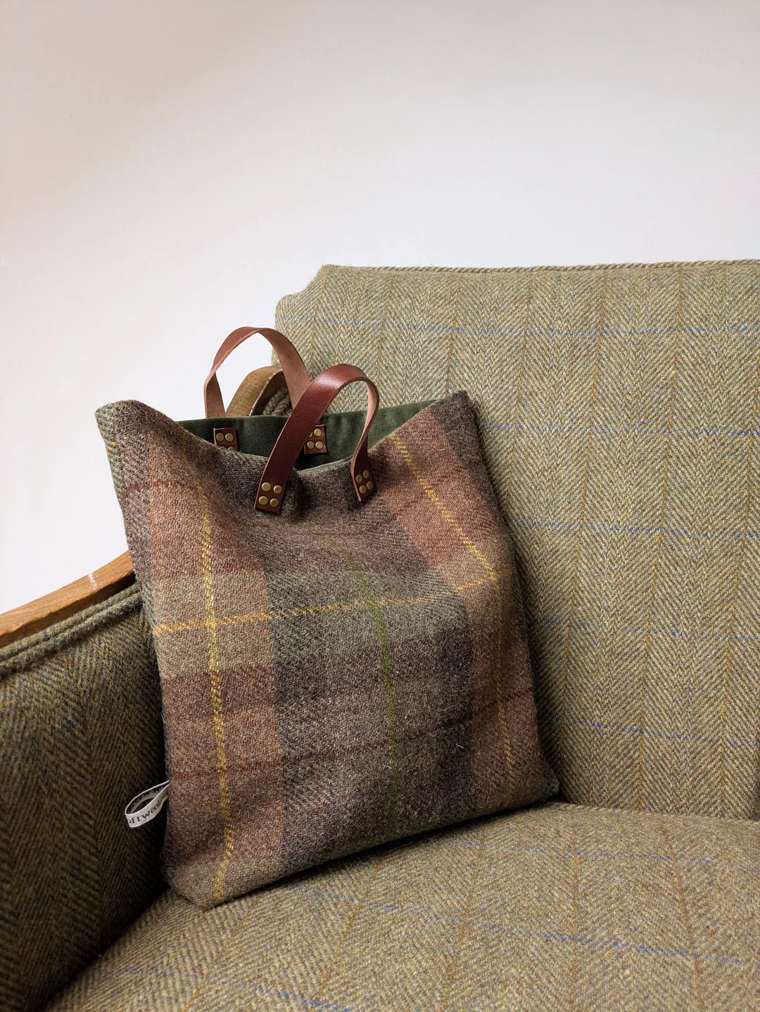 New Seamus Harris Tweed Bag - Etsy | Etsy (US)