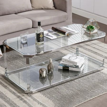 Shop glass coffee tables! The Lennert Rectangular Glass Coffee Table for Living Room is under $200.

Keywords: Coffee table, glass coffee table

#LTKparties #LTKsalealert #LTKhome