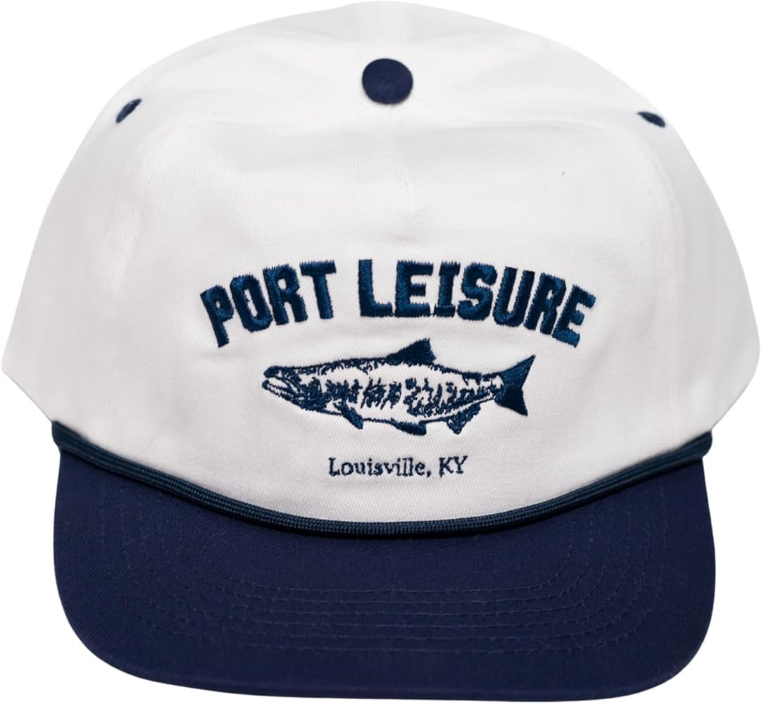 Blue Fish Vintage Rope Snapback Hat White/Navy | Amazon (US)