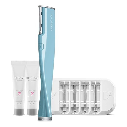 DERMAFLASH ONE Device, Exfoliating and Peach Fuzz Hair Removal, Sonic Dermaplaning Tool | Amazon (US)