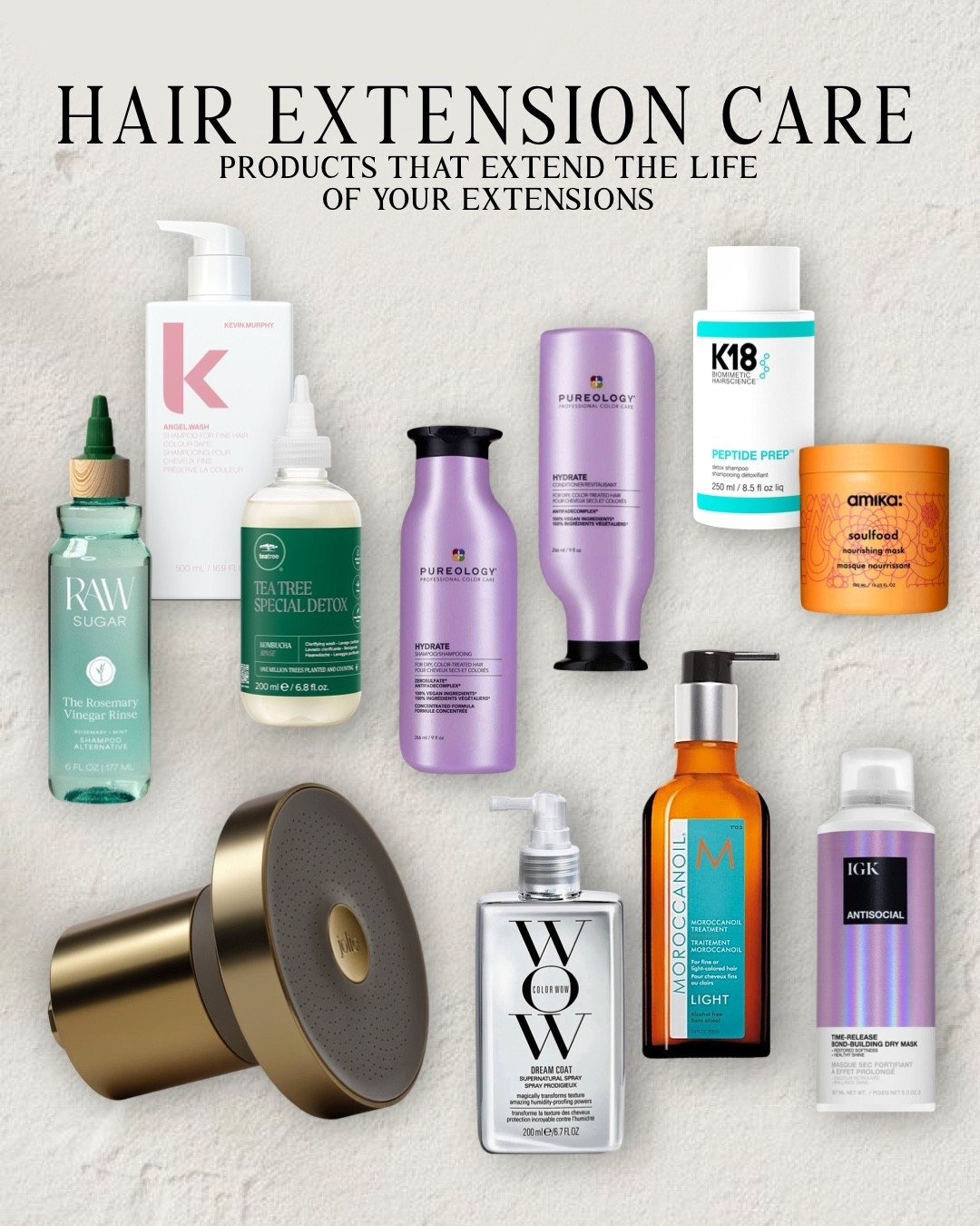 If you wear human hair extensions, these are the products I recommend over and over after 20+ years as a hairstylist. ✨

From sulfate-free shampoos and deep conditioning masks to hard water protection, lightweight oils, heat protectants, and detox treatments, these are my go-to products for keeping extensions soft, healthy, and lasting as long as possible.

If I could only recommend one collection for extension maintenance, this would be it. 🤍

🛍️ Shop all of my favorite hair extension care products here, including:
• Best shampoo for hair extensions
• Best conditioner for extensions
• Clarifying shampoo
• Deep conditioning masks
• Heat protectants
• Hair oil for extensions
• Hard water shower filter

Save this collection for your next wash day!

#HairExtensions #HairExtensionCare #HumanHairExtensions #HairProducts #FineHair #HealthyHair #HairStylist #HairTips #ExtensionCare #SalonFavorites #BeautyFavorites #LuxuryHair #HairRoutine #HairGoals #LTKCreator

#LTKselfcare #LTKmorningroutine #LTKOver40