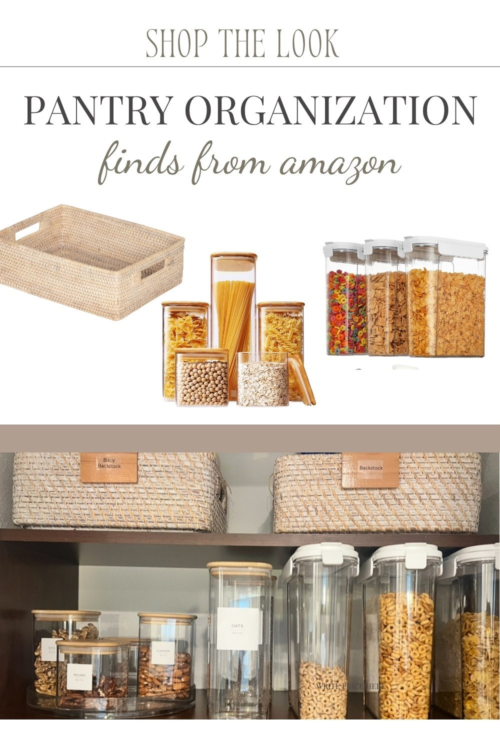 Shop the look: pantry organization finds that are practical, functional, and still look good in your space. Linked all the products featured in this collage.

#LTKHome #LTKOver40 #LTKmomlife