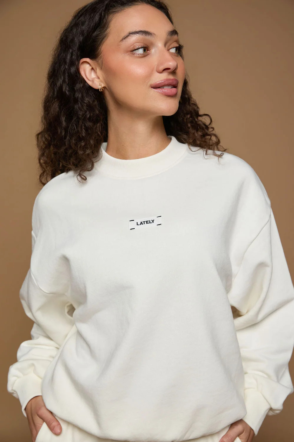 Lately Core Crewneck Vanilla | Lately Lounge The Label