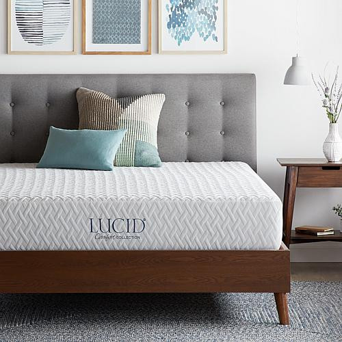 LUCID Comfort Collection 10"" Plush Memory Foam Mattress - Full | HSN