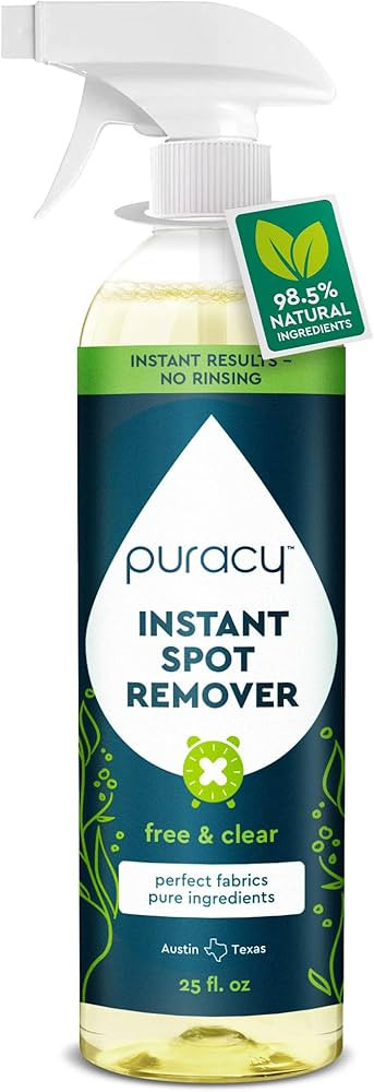 Puracy 25oz Instant Spot Remover & Fabric Stain Remover - Cleaning Spray, Stain Spray - Car Clean... | Amazon (US)
