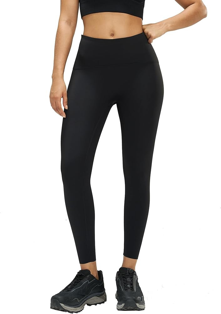 MCEDAR Compression Leggings No Front Seam for Women 25" with Pocket High Waisted Tummy Control Yo... | Amazon (US)