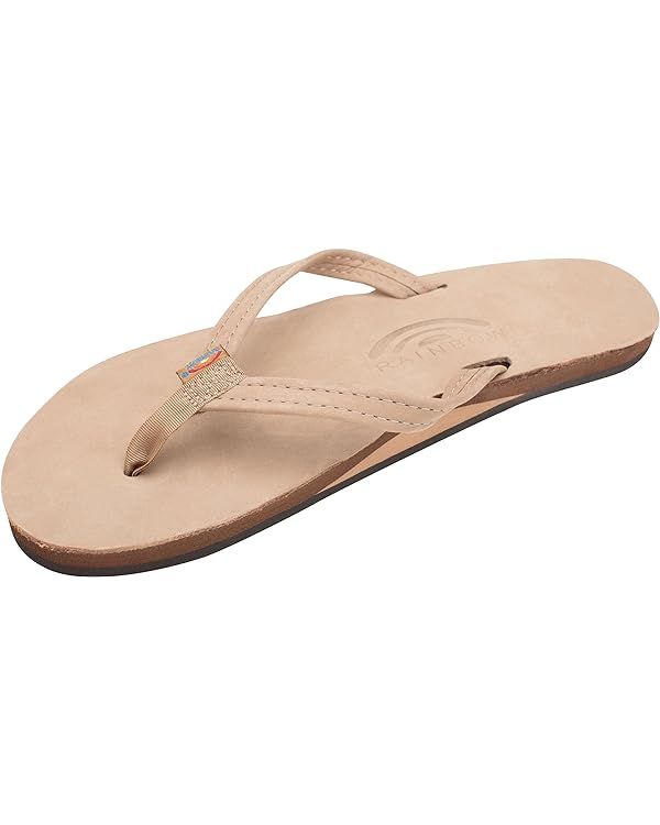 Rainbow Sandals Women's Single Layer Leather Sandal Narrow Strap | Amazon (US)