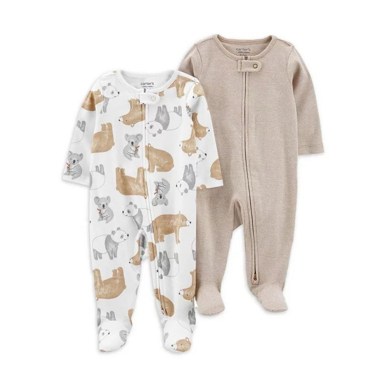 Carter's Child of Mine Unisex Sleep N Play, 2-Pack, Sizes Preemie-9M - Walmart.com | Walmart (US)