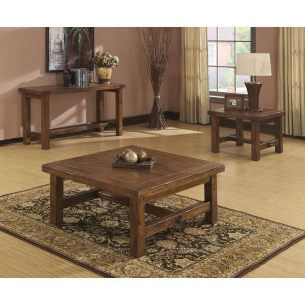 Lyons Solid Wood Trestle Coffee Table | Wayfair North America