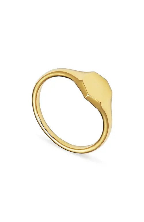 Kendra Scott Davis Signet Ring in 18K Gold Vermeil at Nordstrom, Size 9 | Nordstrom