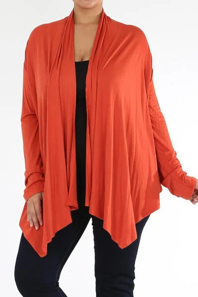 Moa Collection - MOA Collection Women's Open Front Long Sleeve Lightweight Soft Basic Cardigan Ma... | Walmart (US)